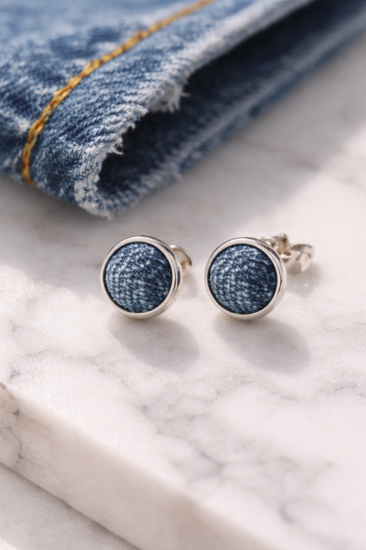 Schmuck mit akzenten aus recycltem denim upcycling